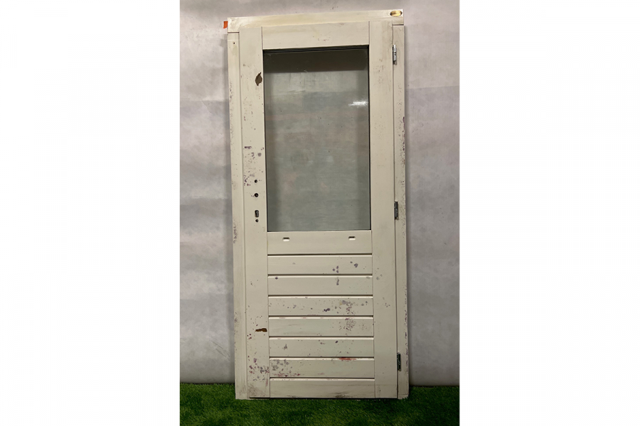 1 stuk beschikbaar: Deur 98x198 cm - wit gecoat, incl. kozijn en beslag - SALE01019 1 stuk beschikbaar: Deur 98x198 cm - wit gecoat, incl. kozijn en beslag - SALE01019