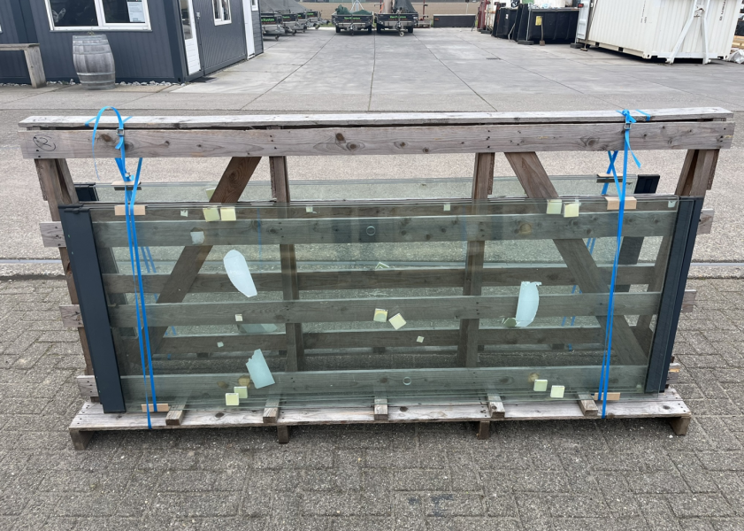 Glasschuifsysteem Profiline R3 (3-spoor) type C - 290,5 x 240 cm - Antraciet Structuur - SALE25025 Glasschuifsysteem Profiline R3 (3-spoor) type C - 290,5 x 240 cm - Antraciet Structuur - SALE25025