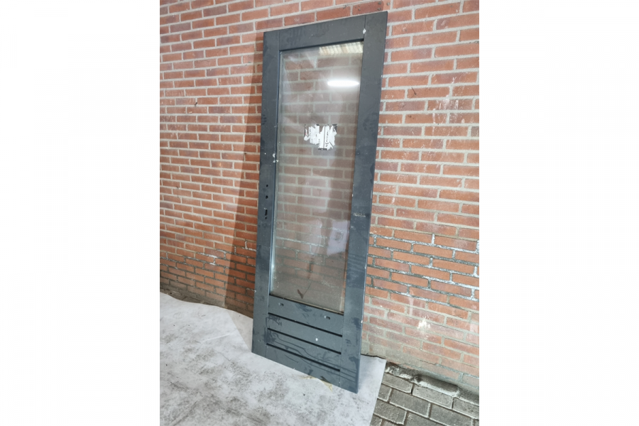 Enkele houten deur antraciet 76 x 207 cm - SALE25034 Enkele houten deur antraciet 76 x 207 cm - SALE25034