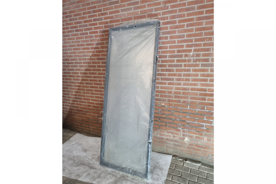 Houten ruit zwart 84 x 216,1 cm (bxh) met dubbel glas - SALE25038 Houten ruit zwart 84 x 216,1 cm (bxh) met dubbel glas - SALE25038