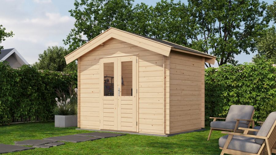 Lugarde Select Blokhut Aalten 300x200cm - Onbehandeld Lugarde Select Blokhut Aalten 300x200cm - Onbehandeld