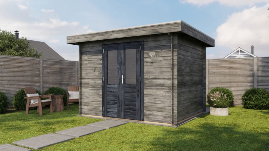 Lugarde Select Blokhut Wassenaar 300x250cm - Keteldruk Grijs Lugarde Select Blokhut Wassenaar 300x250cm - Keteldruk Grijs