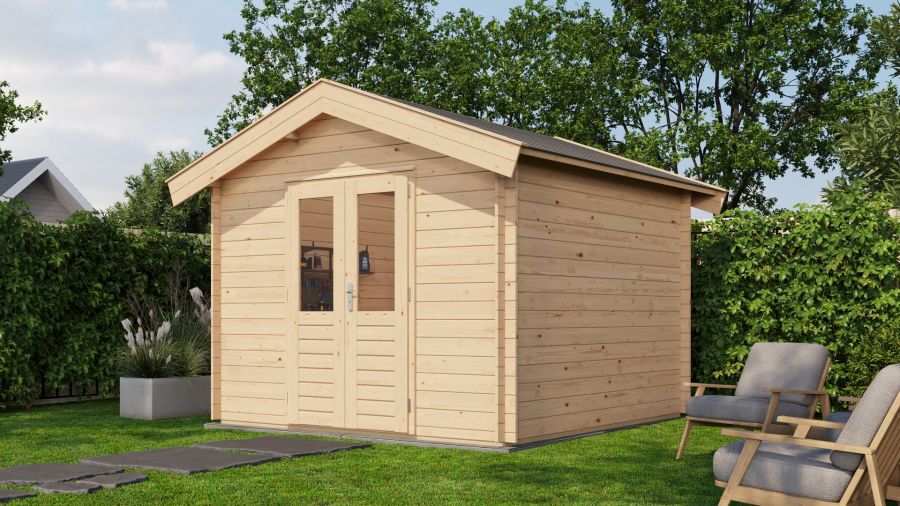 Lugarde Select Blokhut Twello 300x300cm - Onbehandeld Lugarde Select Blokhut Twello 300x300cm - Onbehandeld