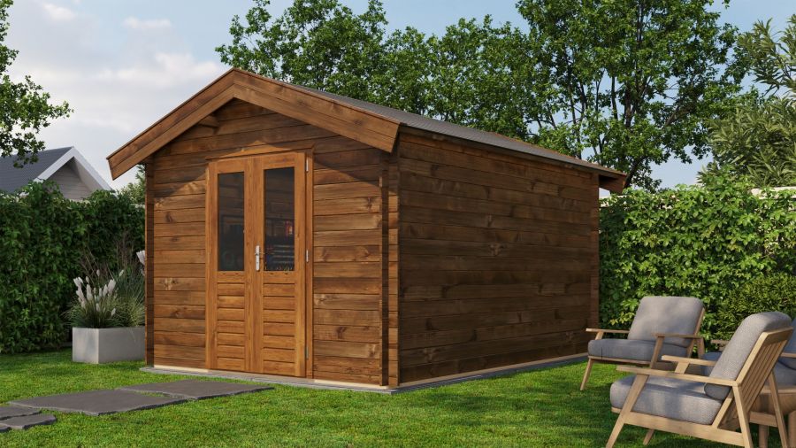 Lugarde Select Blokhut Olst 300x400cm - Keteldruk Bruin Lugarde Select Blokhut Olst 300x400cm - Keteldruk Bruin