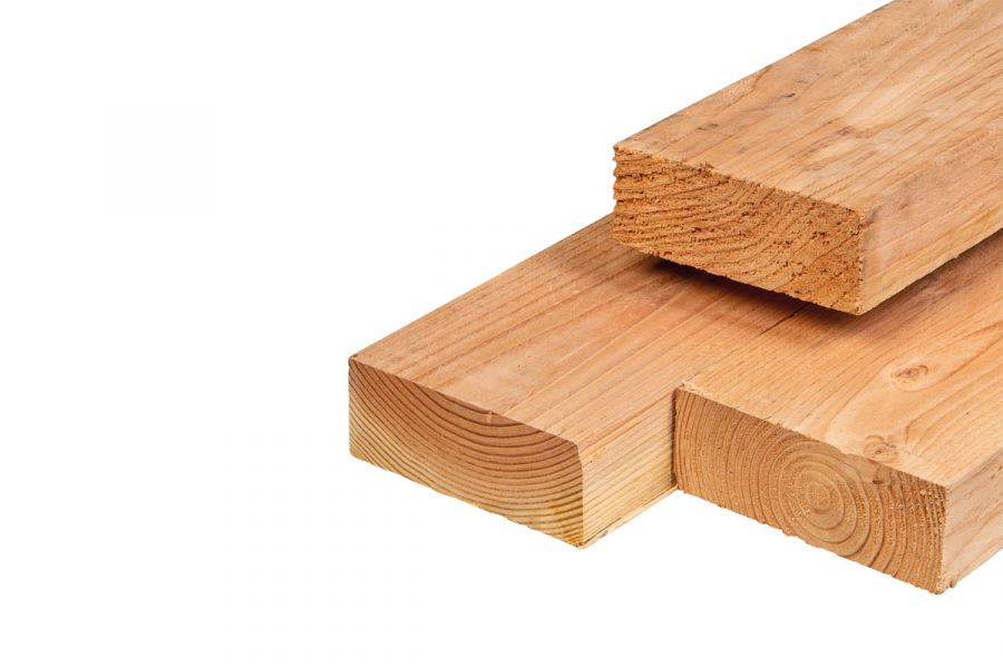 Lariks/Douglas ligger onbehandeld (vers hout) 7x20x400 cm Lariks/Douglas ligger onbehandeld (vers hout) 7x20x400 cm