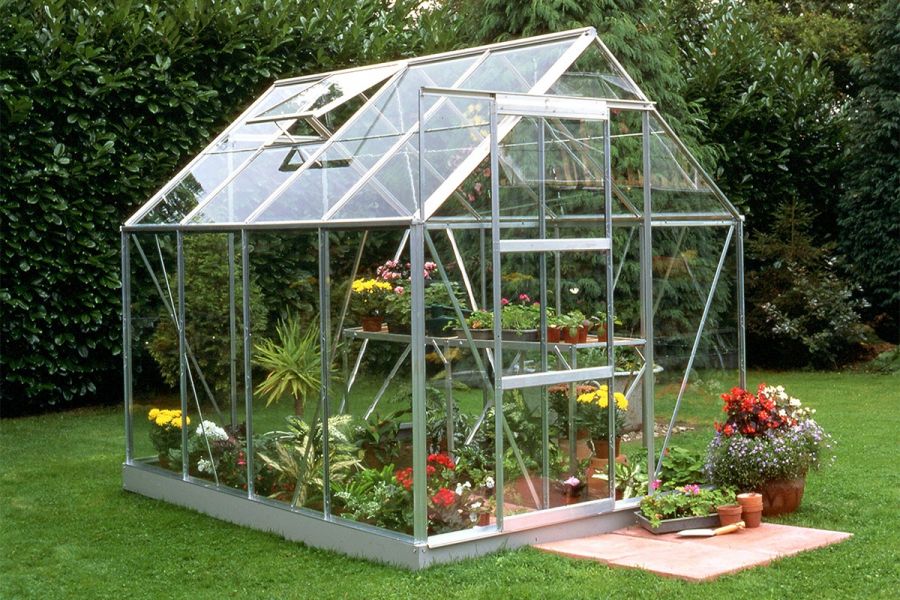 Tuinkas Popular 86 aluminium - 3 mm tuindersglas - 193x257 cm