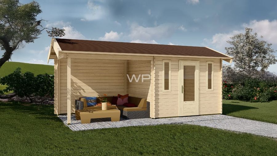 Woodpro Blokhut/Tuinhuis Alphen 600x250 cm Woodpro Blokhut/Tuinhuis Alphen 600x250 cm