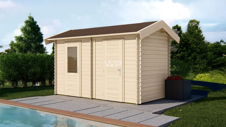 Woodpro Loveren Tuinhuis 400x200 cm 28 mm vuren blank