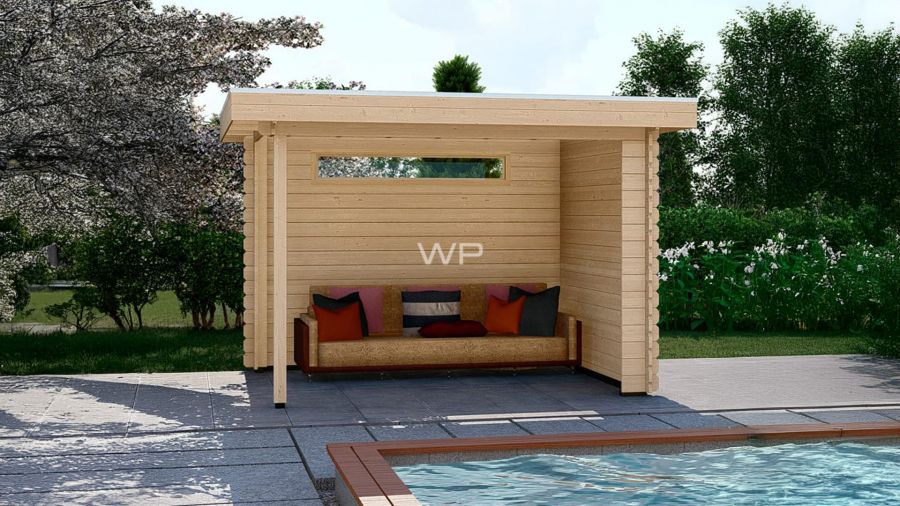 Woodpro Tiel Overkapping 300x250 cm 28 mm vuren blank Woodpro Tiel Overkapping 300x250 cm 28 mm vuren blank