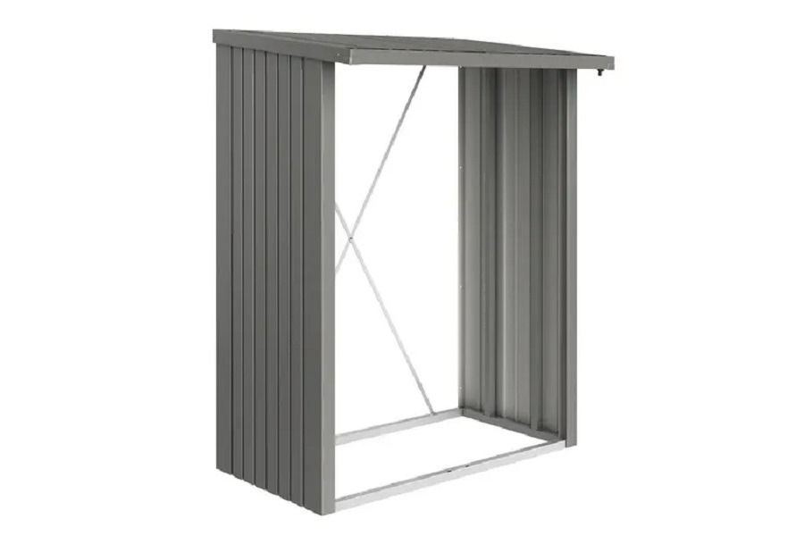Biohort metalen multi opslagplaats Woodstock kwartsgrijs 157x102x199 cm