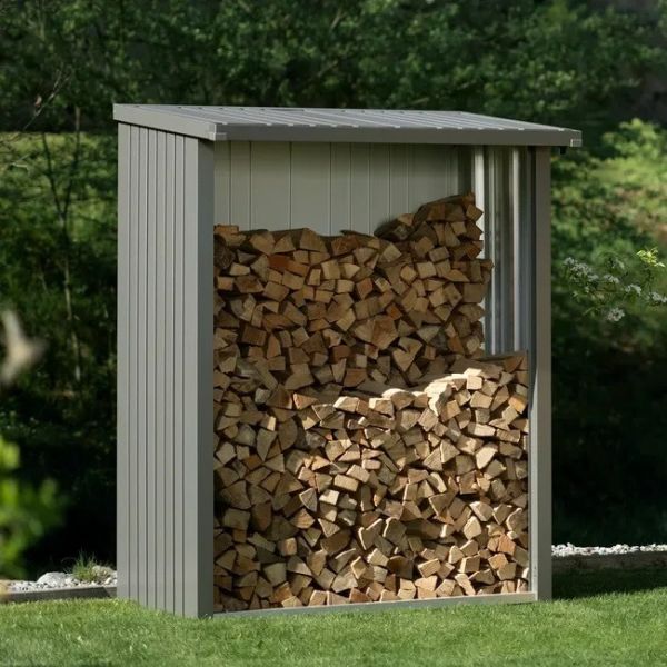 Biohort WoodStock metalen multi opslagplaats 157x102x199 cm kwartsgrijs Biohort WoodStock metalen multi opslagplaats 157x102x199 cm kwartsgrijs