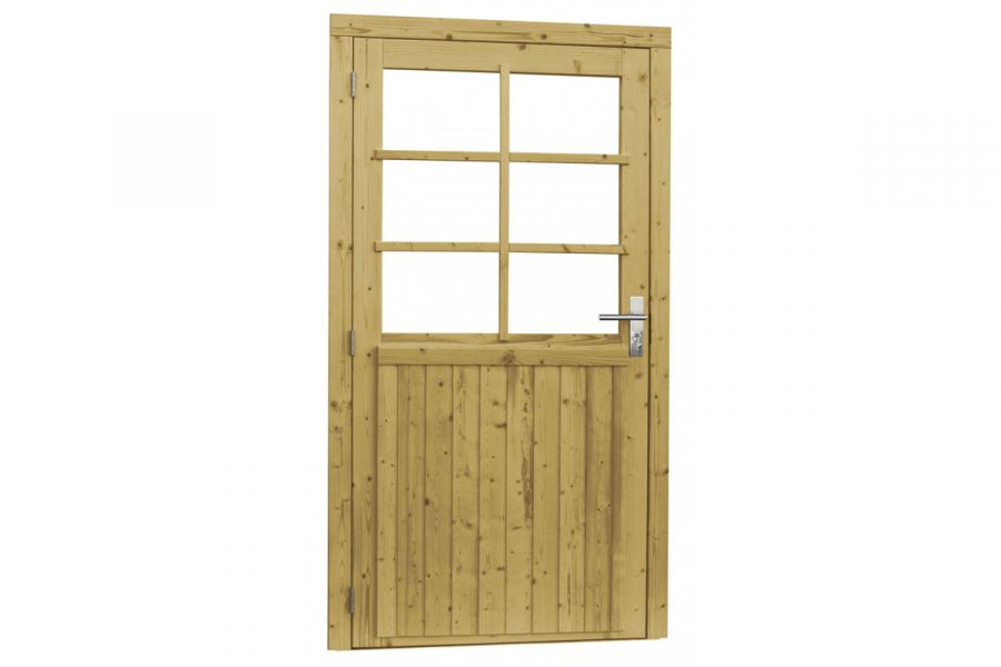 Woodvision Glasdeur 6-ruits 112x201 cm - Groen geïmpregneerd linksdraaiend Woodvision Glasdeur 6-ruits 112x201 cm - Groen geïmpregneerd linksdraaiend