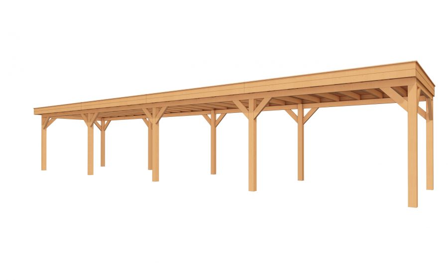 Buitenverblijf SUBLIME Plat dak - 1400x300 cm Buitenverblijf SUBLIME Plat dak - 1400x300 cm
