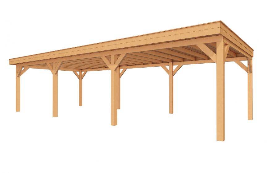 Buitenverblijf SUBLIME Plat dak - 1000x400 cm Buitenverblijf SUBLIME Plat dak - 1000x400 cm