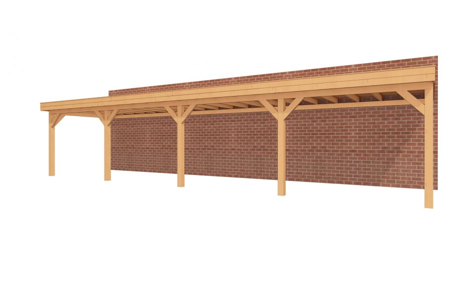 Aanbouwveranda SUBLIME Plat dak - 1200x300 cm Aanbouwveranda SUBLIME Plat dak - 1200x300 cm
