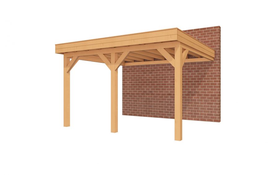 Aanbouwveranda SUBLIME Plat dak - 400x350 cm Aanbouwveranda SUBLIME Plat dak - 400x350 cm