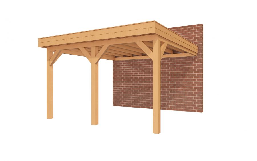 Aanbouwveranda SUBLIME Plat dak - 400x400 cm Aanbouwveranda SUBLIME Plat dak - 400x400 cm