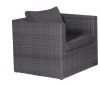 Montana lounge fauteuil - earl grey - dark antraciet