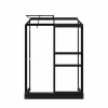 Muurkas Emma I - 132x69x194 cm - Zwart - Veiligheidsglas