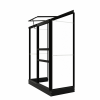 Muurkas Emma I - 132x69x194 cm - Zwart - Veiligheidsglas