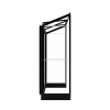 Muurkas Emma I - 132x69x194 cm - Zwart - Veiligheidsglas