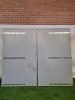 Houten garagedeuren – 239 x 201 cm, zonder hang- en sluitwerk - SALE25115