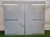 Houten garagedeuren – 239 x 201 cm, zonder hang- en sluitwerk - SALE25115