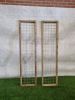 Draadscherm met kader – geïmpregneerd vurenhout (180 x 45,5 cm) - 2 stuks in 1 koop! - SALE25116