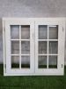 Vleugelraam van vurenhout – wit gespoten, dubbel glas (126 x 135 cm) - SALE25120