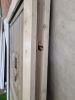 Enkele wit gebeitste houten deur – enkel glas, zonder hang- en sluitwerk (200 x 90 cm) - SALE25132