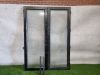 Dubbele steellook deur – dubbel glas, met scharnieren (206 x 150 cm) - SALE25135