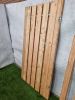 Enkele douglas poortdeur met stalen frame – 196 x 100 cm - SALE25168