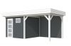 Blokhut Bonte Kraai 300x250 cm + luifel 300 cm