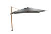 Garden Impressions Hawaii Big Pole II zweefparasol 350x350 teak/royal anthracite
