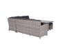 Blue bird lounge-diningset - 5-delig - rechts - organic grey - reflex black