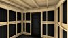 Poolhouse Trendy 300x300 cm + luifel 300 cm - exterieur zwart gecoat