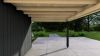 Poolhouse Trendy 300x300 cm + luifel 300 cm - exterieur zwart gecoat