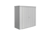 Biohort metalen tuinkast 190 190x83x182,5 cm zilver