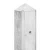 Eindpaal beton wit/grijs