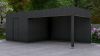 Poolhouse Trendy 300x300 cm + luifel 400 cm - exterieur zwart gecoat