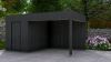 Poolhouse Trendy 200x300 cm + luifel 300 cm - exterieur zwart gecoat