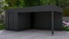 Poolhouse Trendy 200x300 cm + luifel 400 cm - compleet zwart gecoat