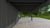 Poolhouse Trendy 200x300 cm + luifel 400 cm - compleet zwart gecoat