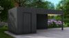 Poolhouse Trendy 200x300 cm + luifel 400 cm - exterieur zwart gecoat