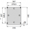 Plattegrond overkapping Premium L 210x360 cm 