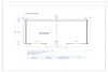 Tuindeco Jackalyn Blokhut 500x400 cm 40 mm vuren red class wood geïmpregneerd