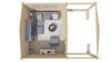 Tuindeco Bolton Blokhut 440x340 cm + luifel 200 cm 58 mm vuren grijs geïmpregneerd