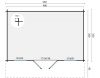 Tuindeco Rome Blokhut 500x320 cm 45 mm vuren honing geïmpregneerd