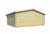 Blokhut Tova 595x500 cm + luifel 75 cm - groen geïmpregneerd