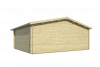 Tuindeco Tova Blokhut 595x500 cm + luifel 75 cm 44 mm vuren honing geïmpregneerd